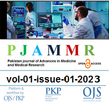 					View Vol. 2 No. 02 (2022): Pakistan Journal of Advances in Medicine and Medical Research
				
