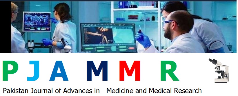 					View Vol. 2 No. 02 (2023): Pakistan Journal of Advances in Medicine and Medical  Research
				