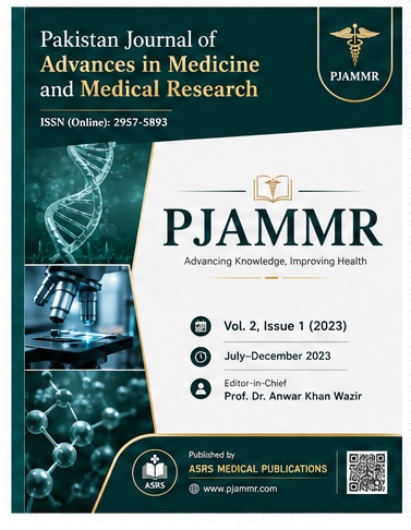 					View Vol. 2 No. 1 (2023): Pakistan Journal of Advances in Medicine and Medical Research
				